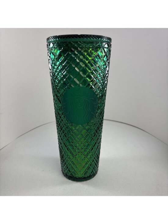 Starbucks Other - NEW Starbucks 24 oz Tumbler emerald green jeweled 2021 Venti cold cup (no straw)
